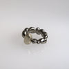 Stainless Steel Concretion Ring with Silver Inclusion