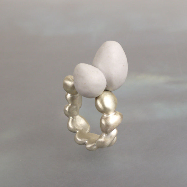 Porcelain Double Concretion Ring