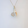 Pearl with Cumulus Drop Necklace