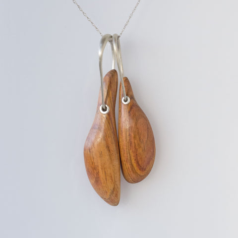 Two Cherry Concretion Necklace