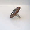 Large Oval Inset Walnut Ring