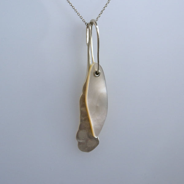 Mother of Pearl and Long Frill Necklace