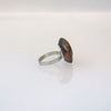Small Inset Walnut Ring