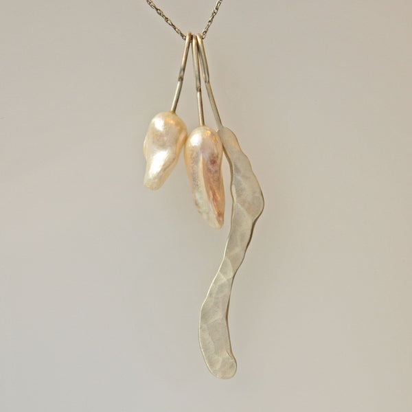 Pearls with Long Rivulet Necklace