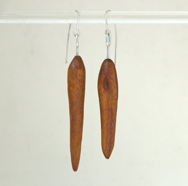 Afromosia Quill Earrings