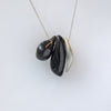 Two Horn Droplets with Sliver Necklace