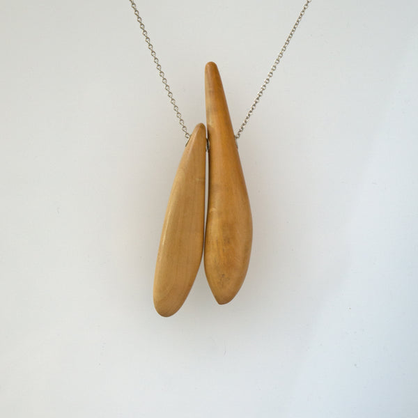Double Boxwood Quill Necklace