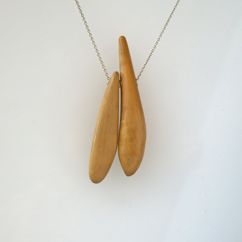 Double Boxwood Quill Necklace