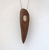 Vertical Walnut Aperture Necklace