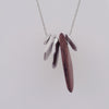 Four Sequins Necklace with Rosewood
