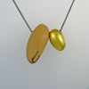 Boxwood Necklace with 24k gold Porcelain