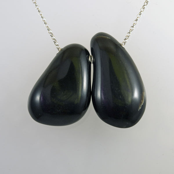 Two Horn Concretion Necklace
